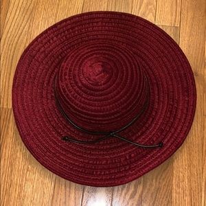 Burgundy Velvet hat